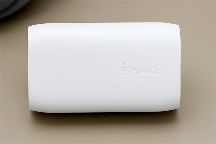 Adapter sạc 2 cổng USB Type C PD 32W Belkin WCB004 Màu Trắng