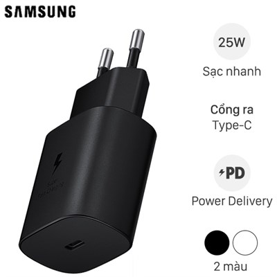 Adapter Sạc Type C PD 25W Samsung EP-TA800N