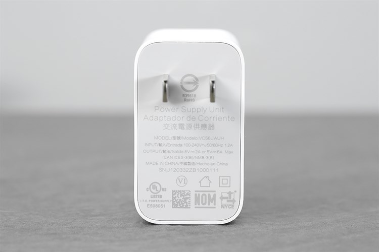 Adapter Sạc VOOC 30W OPPO VC56JAUH Màu Trắng