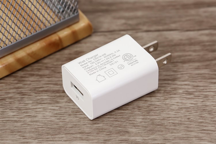 Adapter sạc USB 5W AVA+ DS016 Màu Trắng