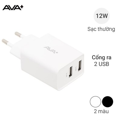 Adapter Sạc USB 12W AVA+ DS020B