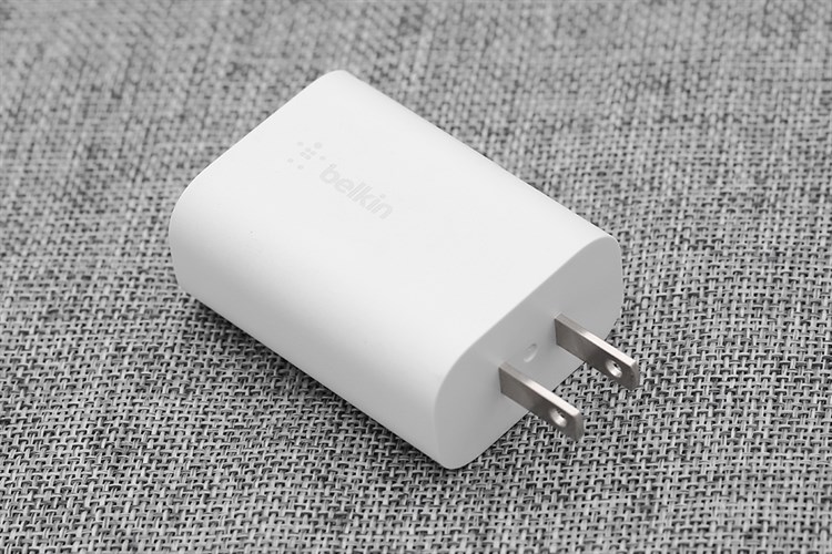 Adapter Sạc Type C PD 25W Belkin WCA004 Màu Trắng