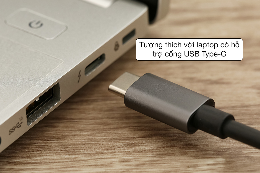 Tương thích laptop hỗ trợ Type-C - Adapter chuyển đổi Type C 4 in 1 Xmobile DS122F Xám
