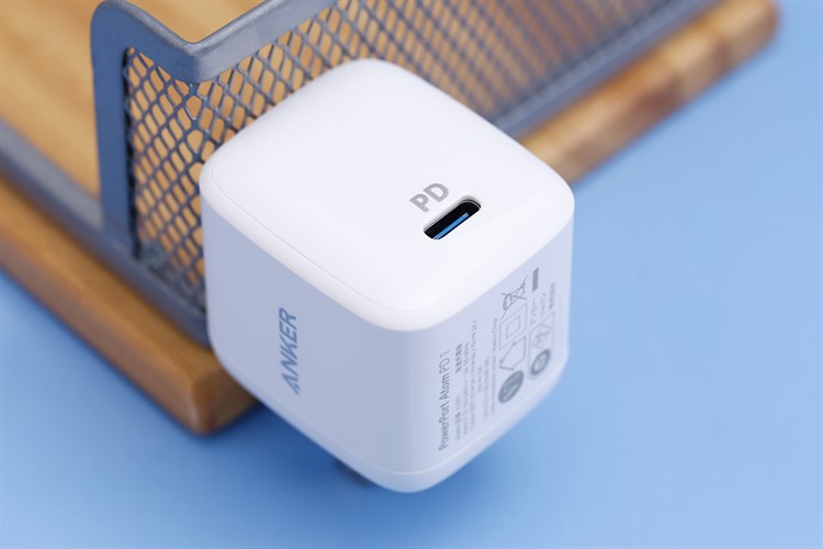 Adapter Sạc Type C PD GaN 30W Anker PowerPort Atom A2017 Màu Trắng