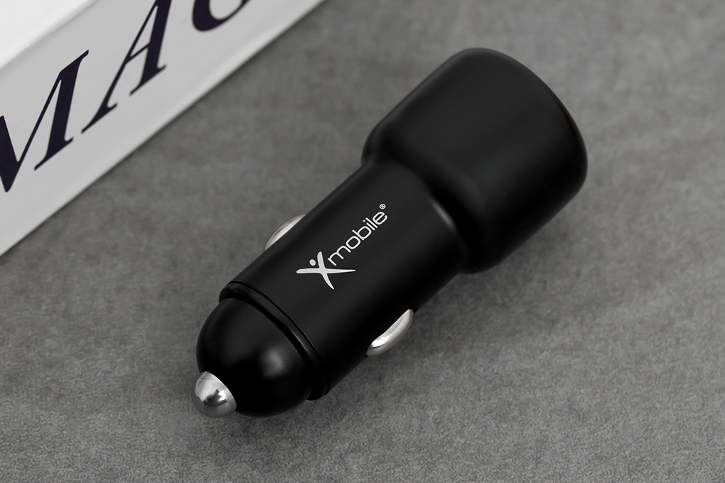 Sạc xe hơi 2 cổng USB Type C PD QC 3.0 20W Xmobile SN-455 Màu Đen
