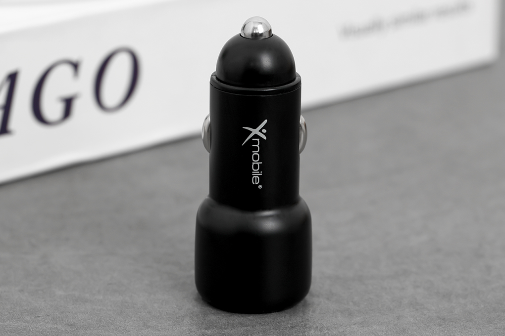 Sạc xe hơi 2 cổng USB Type C PD QC 3.0 20W Xmobile SN-455 Màu Đen