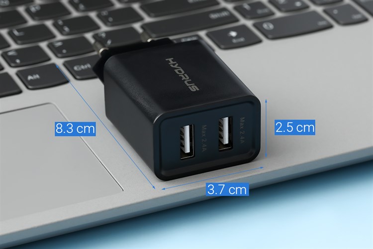 Adapter Sạc USB Hydrus ACL2018 Màu Đen
