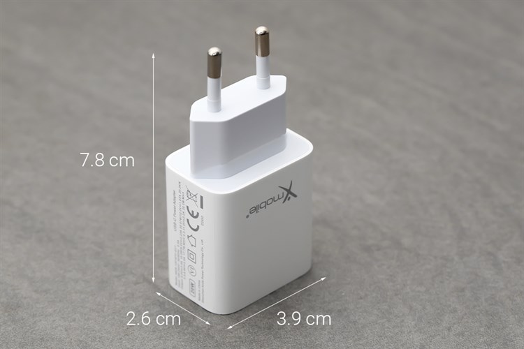 Adapter Sạc Type C PD 20W Xmobile A829 Màu Trắng