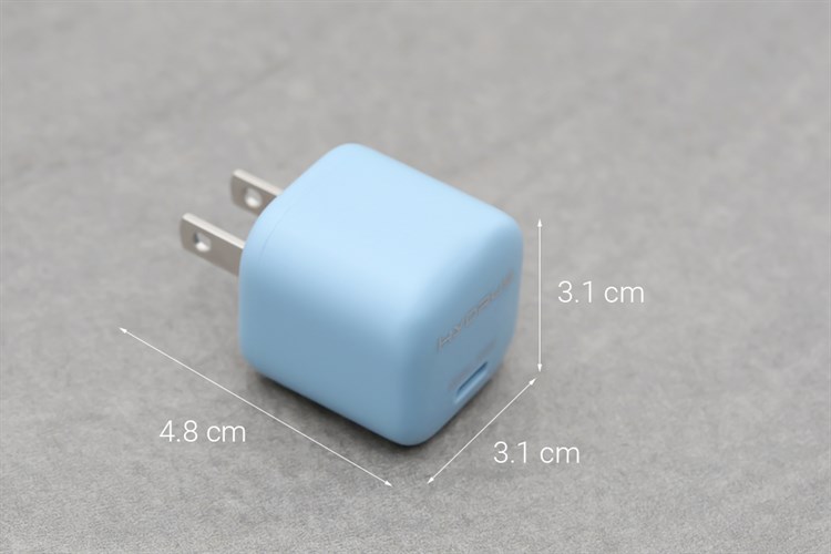 Adapter Sạc Type C PD 20W Hydrus UL160 Màu Xanh Dương
