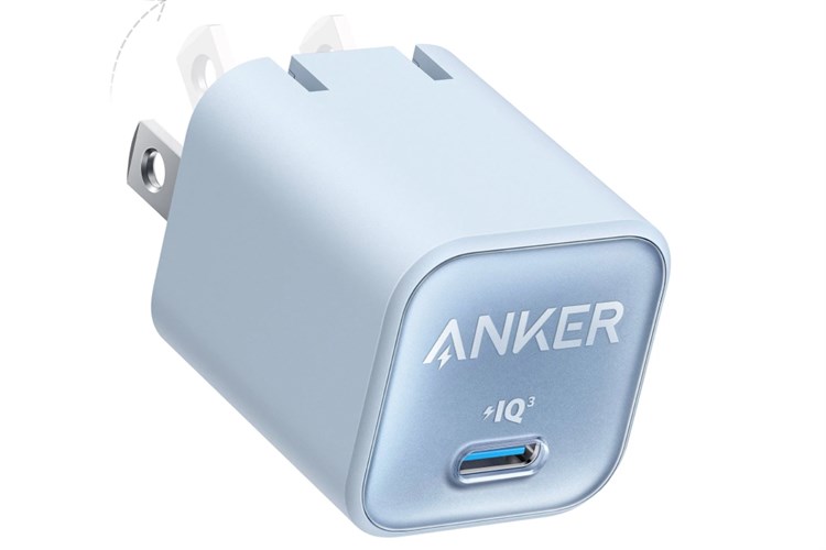 Adapter Sạc Type C PD GaN 30W Anker Nano 3 A2147 Màu Xanh da trời