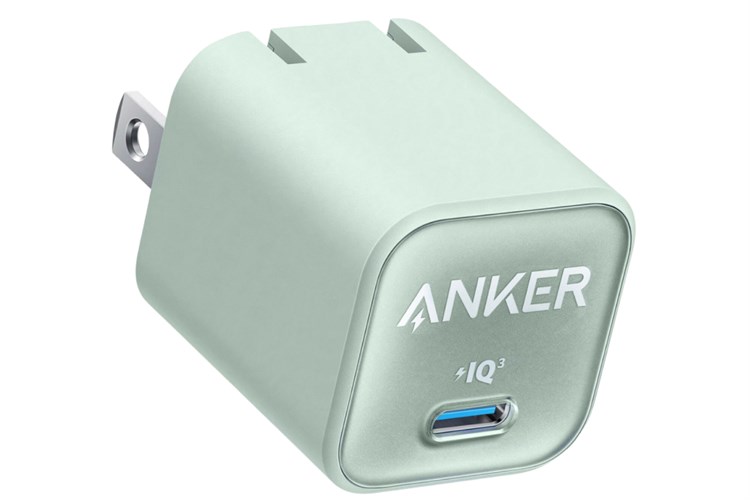 Adapter Sạc Type C PD GaN 30W Anker Nano 3 A2147 Màu Xanh mint