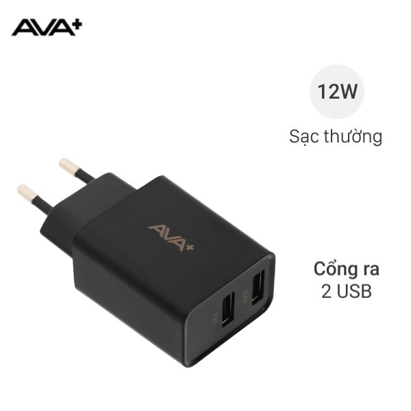 Sạc 2 cổng AVA+ DS020B