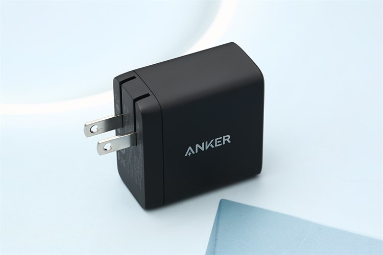 Adapter Sạc 2 cổng Type C PD PPS GaN II 65W Anker PowerPort III A2666