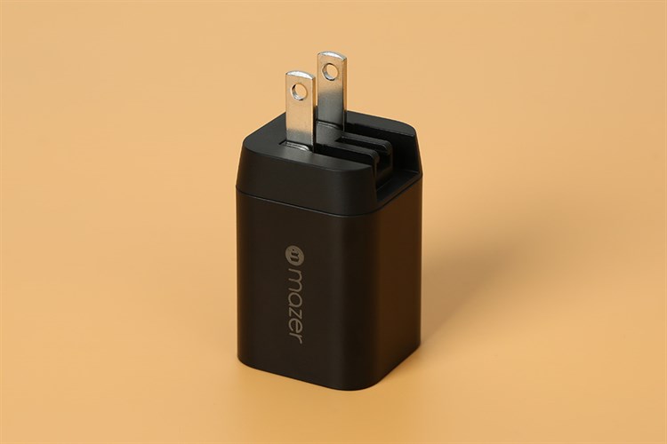 Adapter Sạc 2 cổng USB Type C PD QC 3.0 GaN 33W Mazer T33W Màu Đen