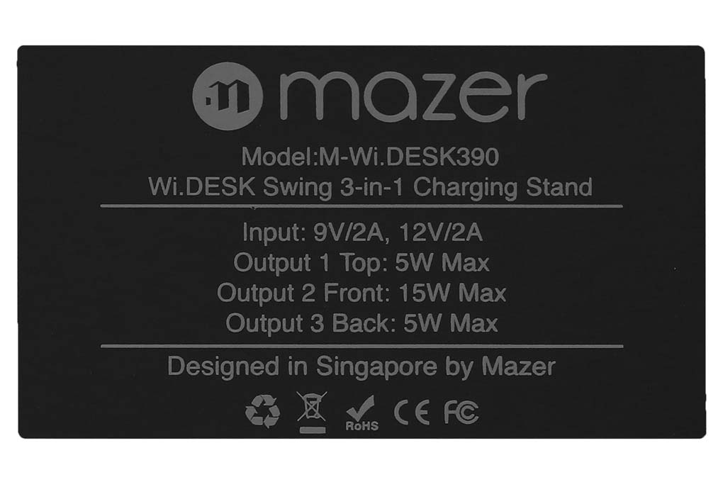 Đế sạc không dây 3 in 1 25W Mazer DESK390 - 14