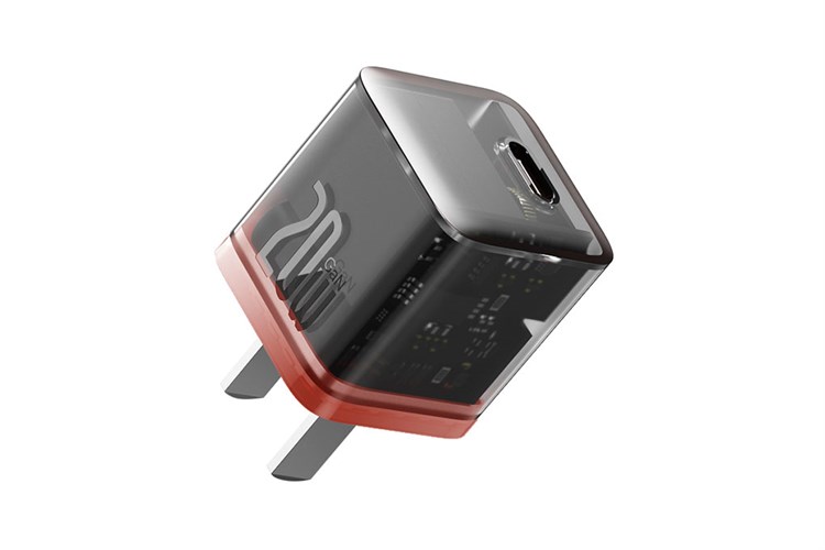 Adapter Sạc Type C PD GaN5 20W Baseus CCGAN20C5-M Màu Đen - Cam