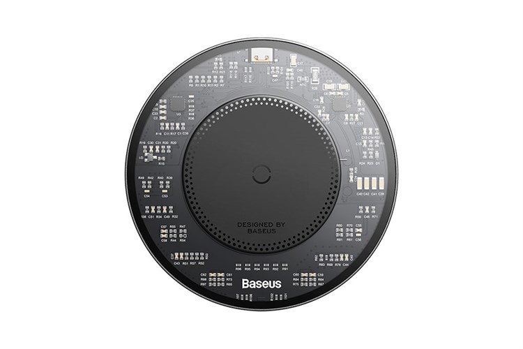 Sạc không dây kèm Cáp Type C - Type C 1m 15W Baseus BS-W530 Màu Đen