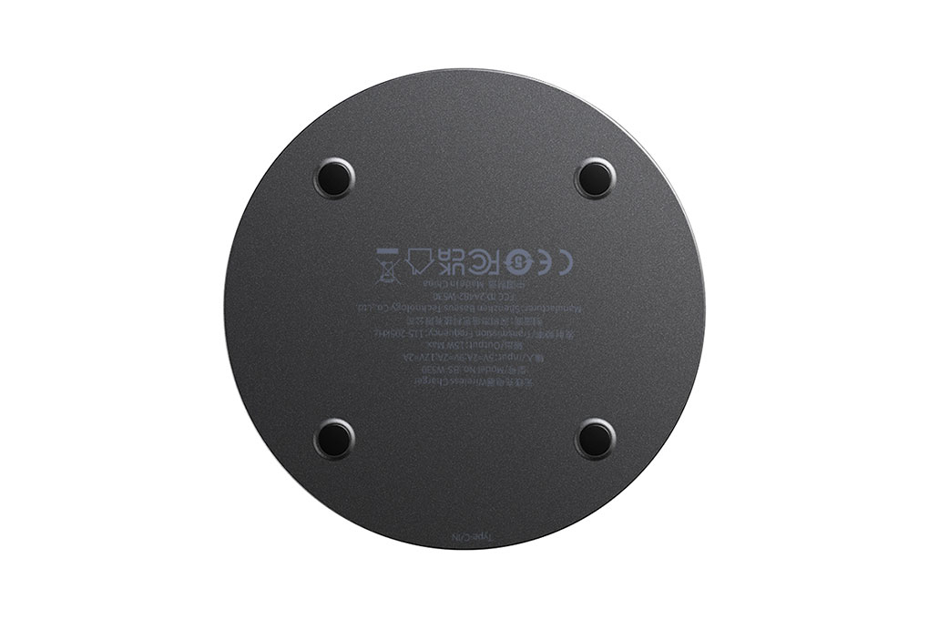 Sạc không dây kèm Cáp Type C - Type C 1m 15W Baseus BS-W530 Màu Đen