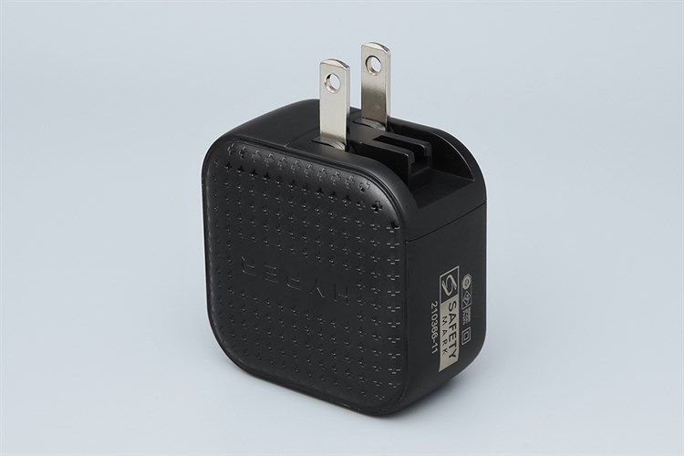 Adapter Sạc 3 cổng USB Type C PD QC3.0 GaN 66W HyperJuice HJ265 Màu Đen