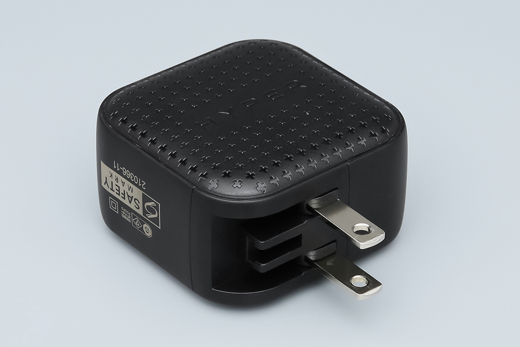 Adapter Sạc 3 cổng USB Type C PD QC3.0 GaN 66W HyperJuice HJ265 Màu Đen