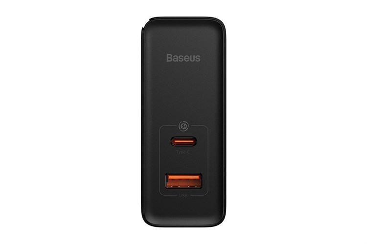 Bộ sạc nhanh 2 cổng USB Type-C QC3.0 PD 100W Baseus CCGAN100E5 kèm Cáp Type C - Type C Màu Đen