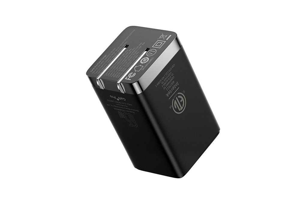 Bộ Adapter Sạc 3 cổng USB Type C PD QC 3.0 GaN5 kèm Cáp Type C - Type C 1m 65W Baseus CCGAN65S5 Màu Đen