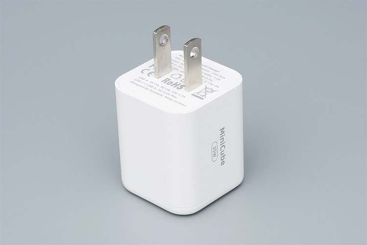 Adapter sạc 2 cổng USB Type C PD QC3.0 GaN II 35W Innostyle MiniCube IC35CA Màu Trắng