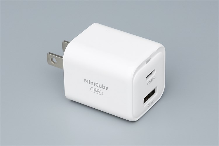 Adapter sạc 2 cổng USB Type C PD QC3.0 GaN II 35W Innostyle MiniCube IC35CA Màu Trắng