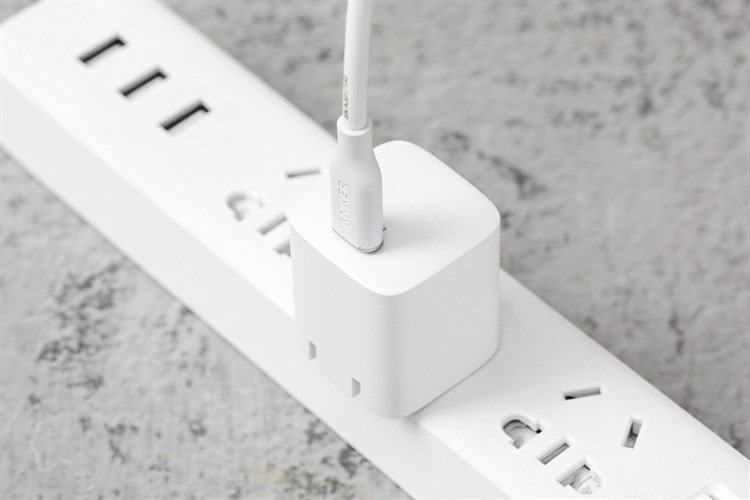 Adapter Sạc Type C PD PIQ 3.0 GaN II 30W Anker 313 A2639 Màu Trắng