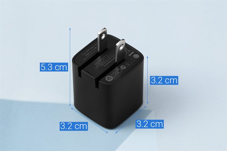 Adapter Sạc Type C PD PIQ 3.0 GaN II 30W Anker 313 A2639 Màu Đen