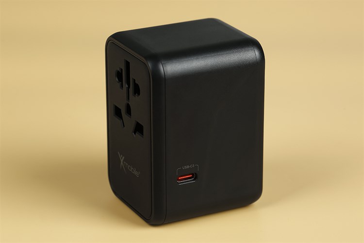 Adapter Sạc đa năng Universal PD GaN 65W Xmobile DS636 Màu Đen