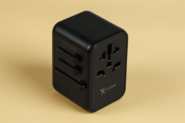Adapter Sạc đa năng Universal PD GaN 65W Xmobile DS636 Màu Đen