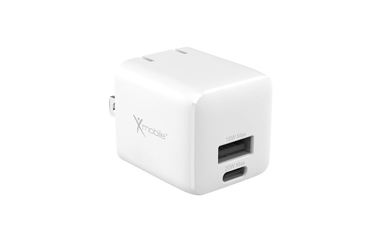 Adapter Sạc 2 cổng Type C PD QC 3.0 20W Xmobile DS255A
