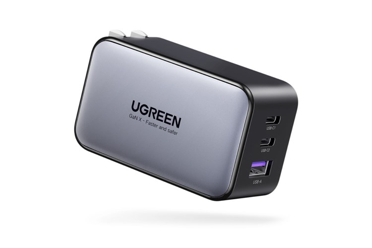 Adapter Sạc 3 cổng USB Type C PD QC3.0 GaN 65W Ugreen Nexode 10334