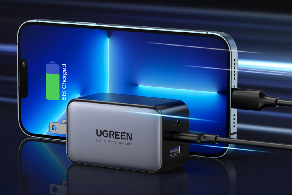 Sạc 3 cổng Ugreen Nexode 10334