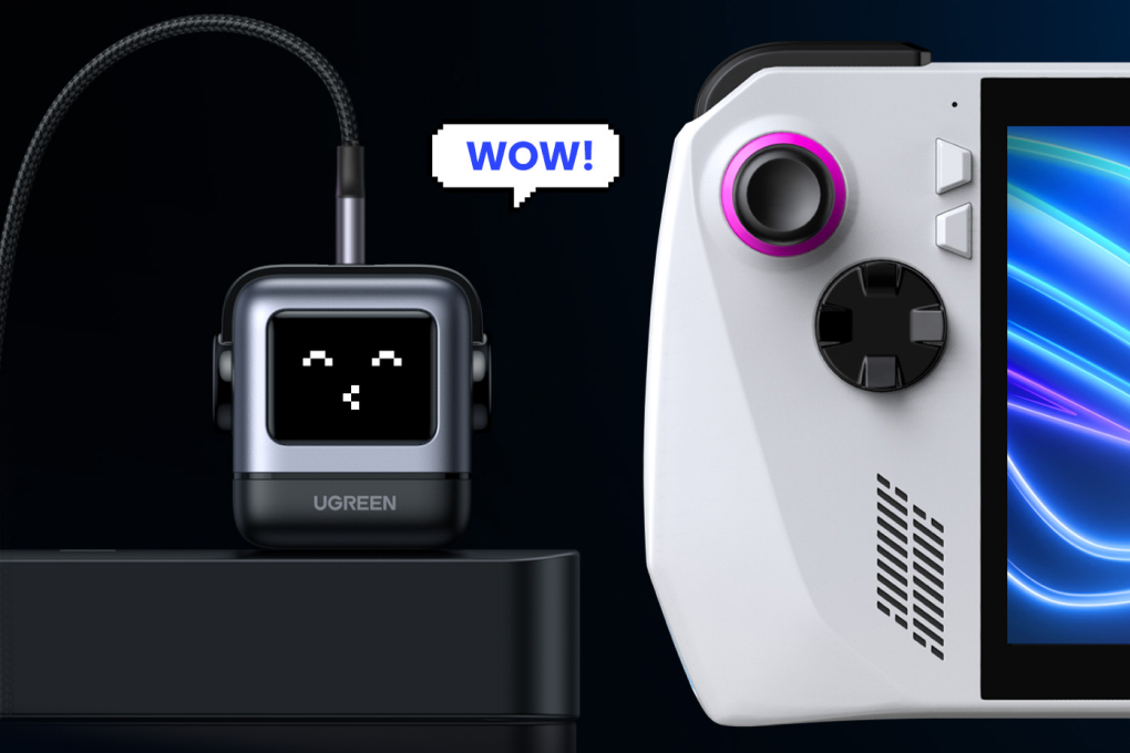 Sạc nhanh 3 cổng USB Type-C QC3.0 PD 65W Ugreen Robot Nexode 15570 Màu Đen