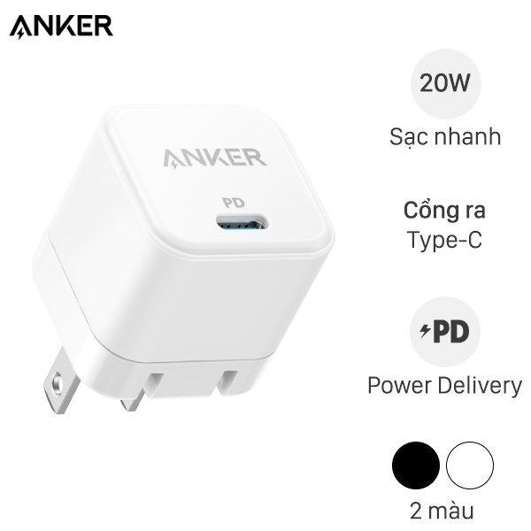 Adapter Sạc Type C Pd 20W Anker Powerport Iii Cube A2149