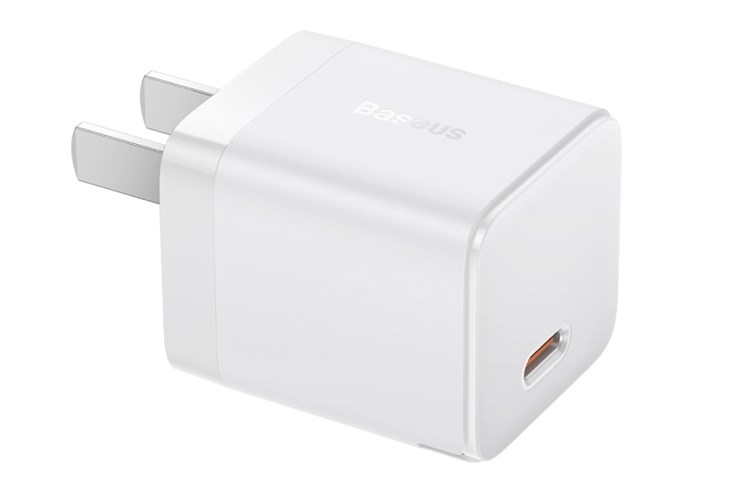 Adapter Sạc Type C PD GaN5 20W Baseus CCGAN20CS Màu Trắng