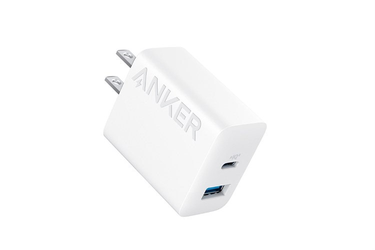 Bộ Adapter Sạc 2 cổng USB Type C IQ3 kèm Cáp Type C - Type C 1.5m 20W Anker B2348