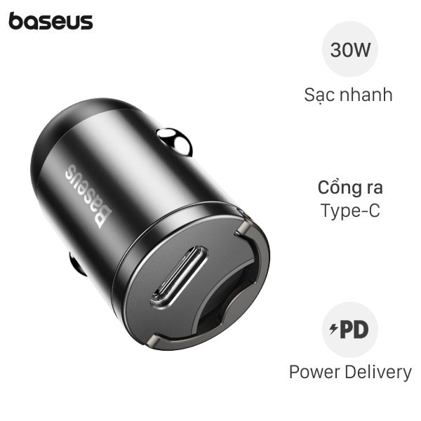 Sạc Xe Hơi Type C Pd 30W Baseus Tiny Star Mini Vchxxc