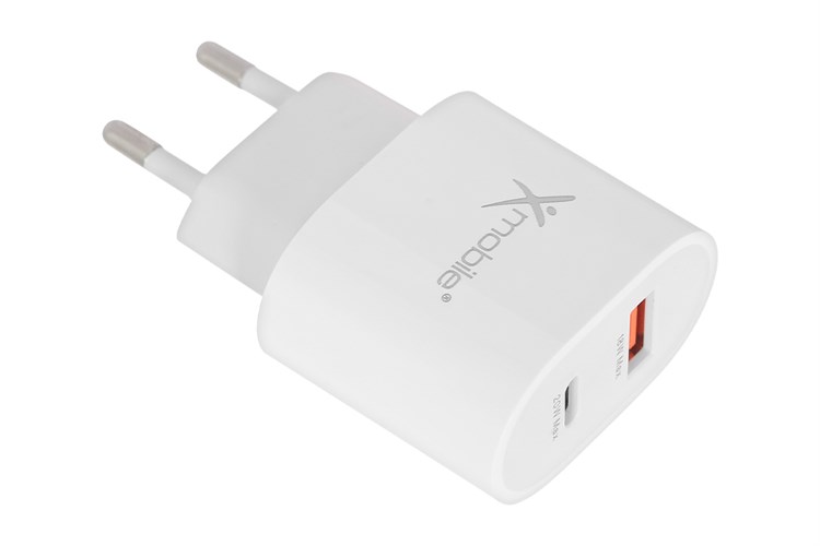 Adapter Sạc 2 cổng Type C PD QC 3.0 20W Xmobile DC02