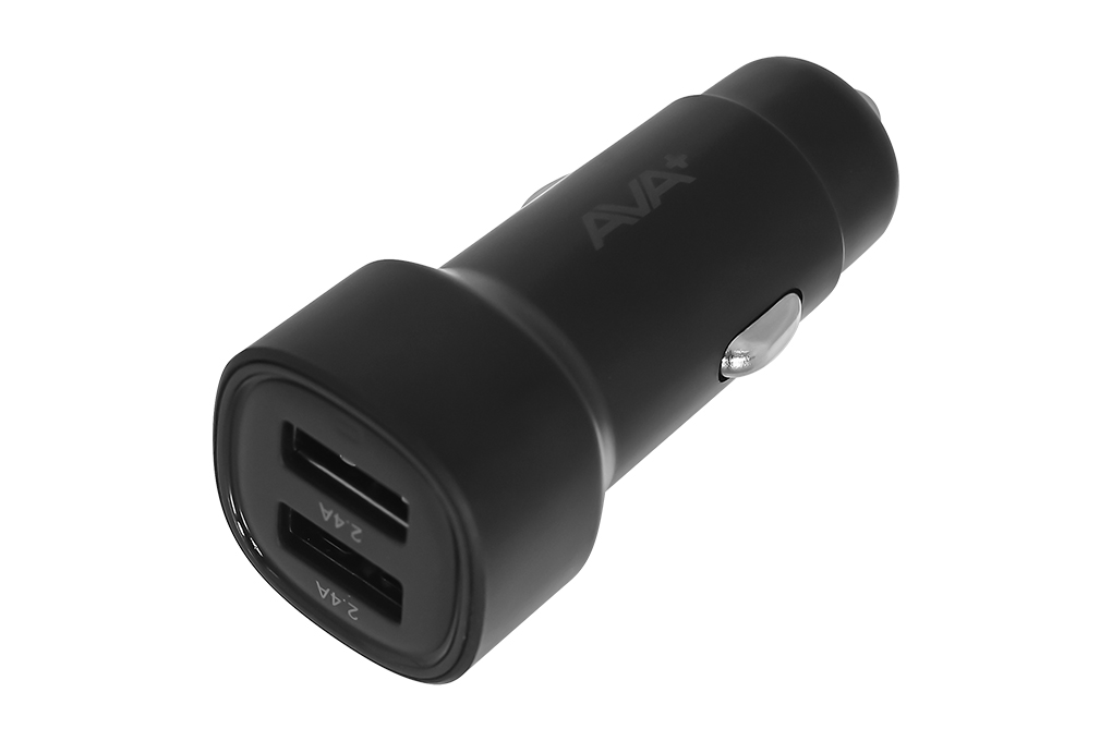 Sạc xe hơi 2 cổng USB 12W AVA+ SN-613 Màu Đen