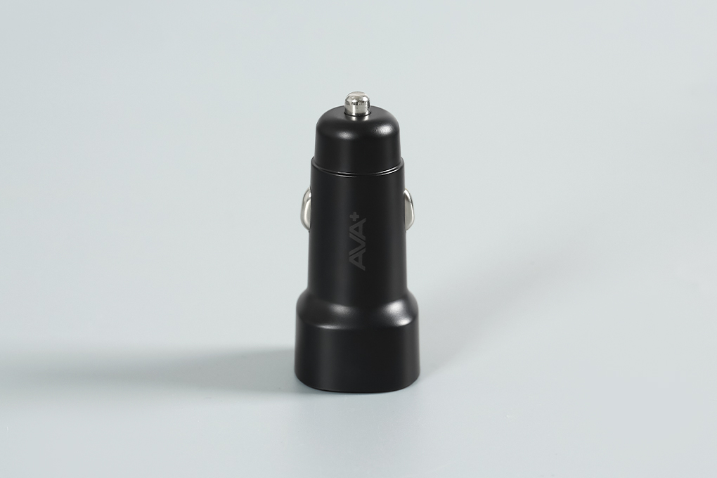 Sạc xe hơi 2 cổng USB 12W AVA+ SN-613 Màu Đen