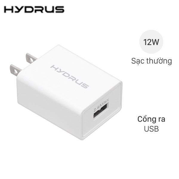 Adapter Sạc 2.4A Hydrus Jlc - 333