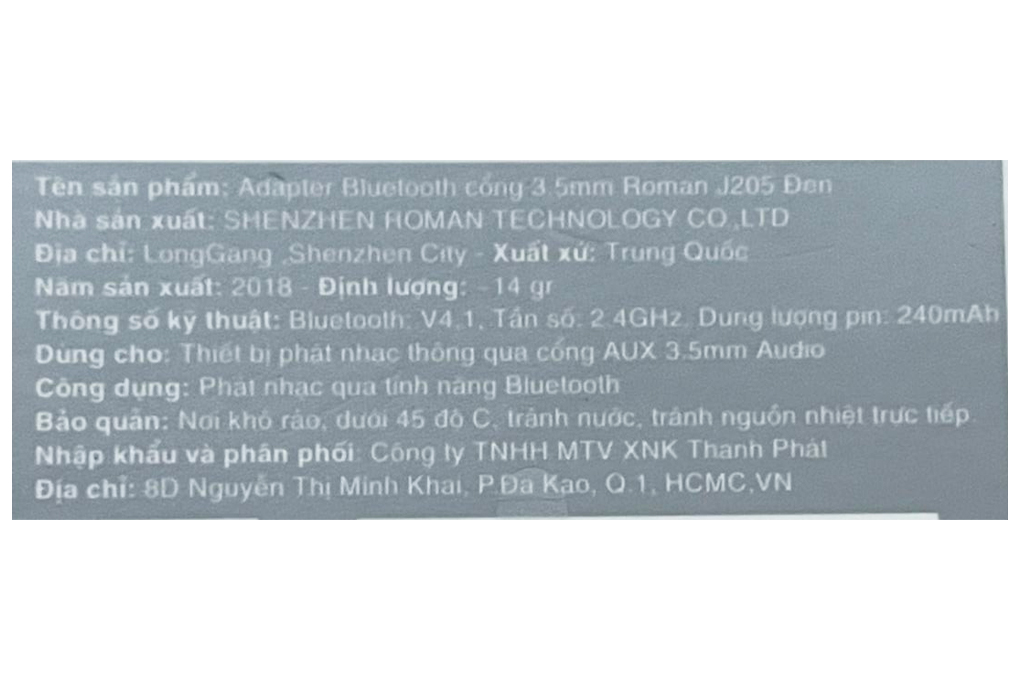 Bộ phát Bluetooth Roman J205 - 11