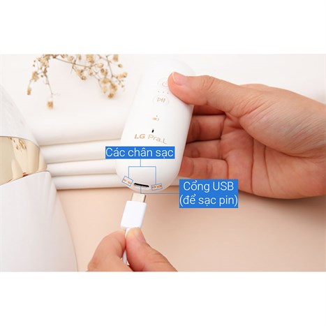 Mặt nạ chăm sóc da mặt Derma LED LG BWL1 Màu Trắng