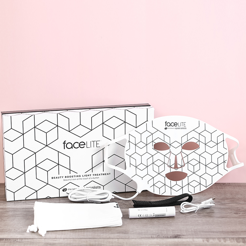 Mặt nạ ánh sáng chăm sóc da FaceLITE Rio Beauty FCLT Màu Trắng