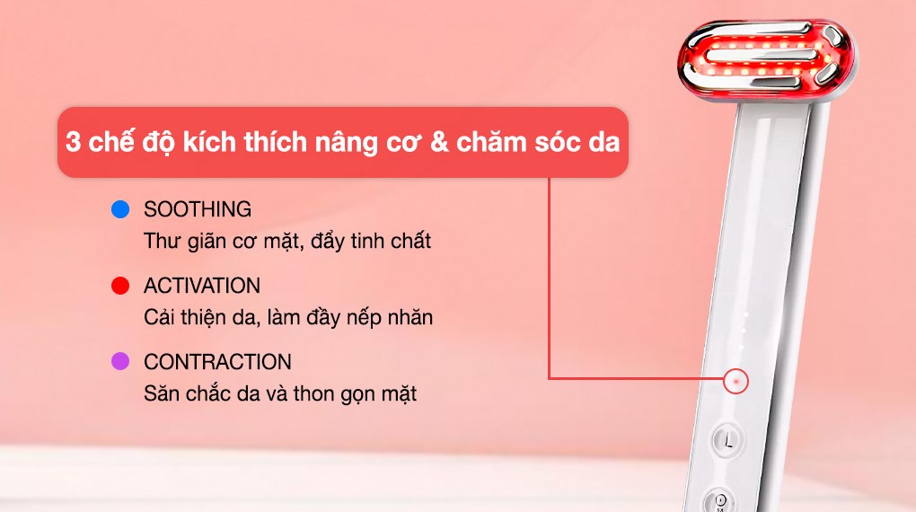 Máy ánh sáng đỏ tăng sinh Collagen Halio 3 in 1