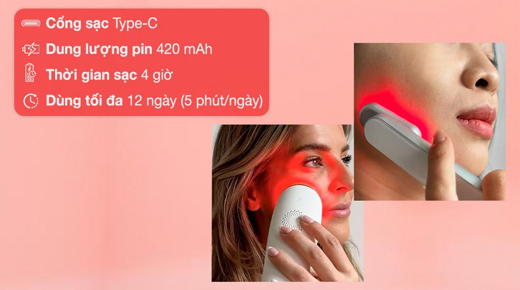 Máy ánh sáng đỏ tăng sinh Collagen Halio 3 in 1