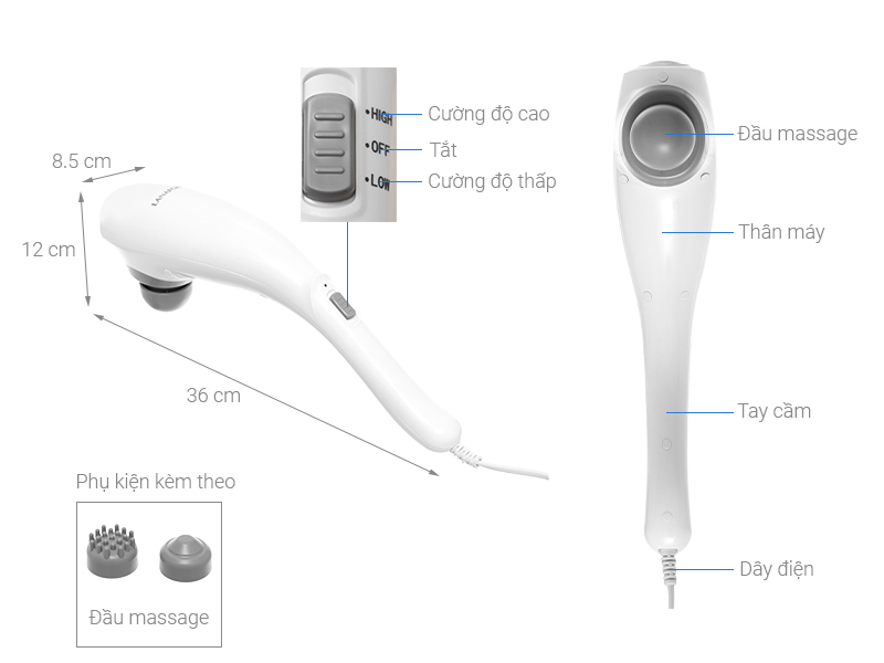 Máy massage cầm tay Lanaform LA110222